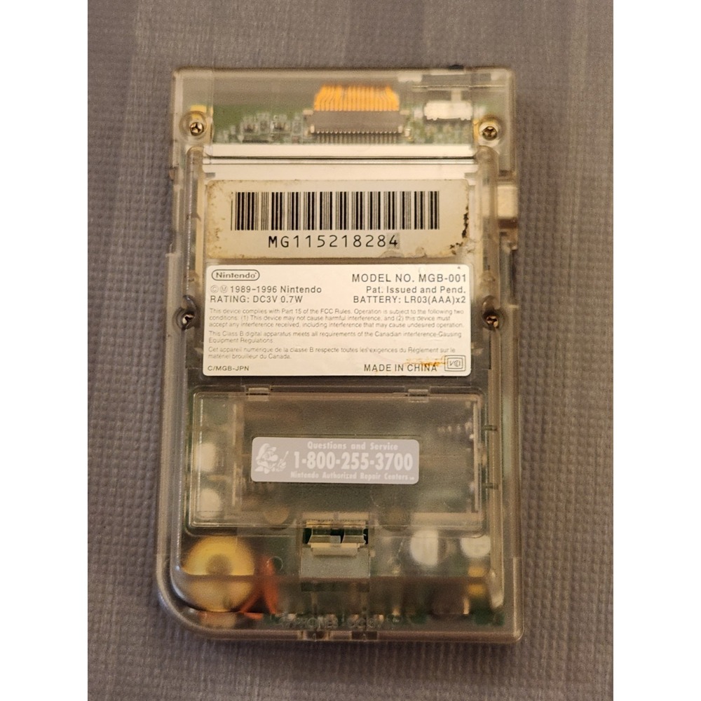 Nintendo Game Boy Color Handheld System - Clear - Picture 2 of 2